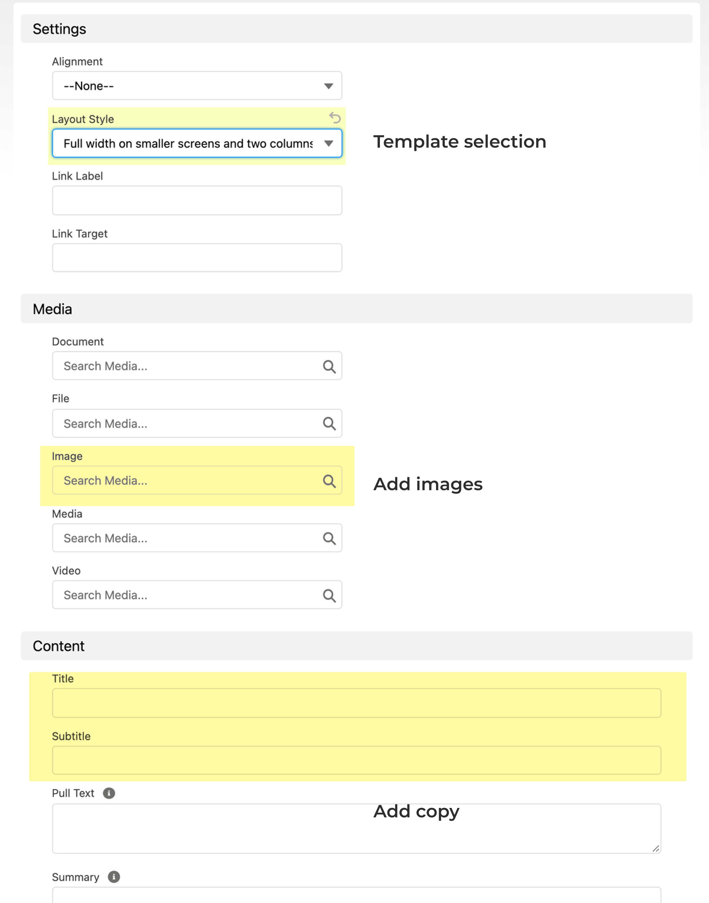 Screenshot of 'Article' content audit sheet